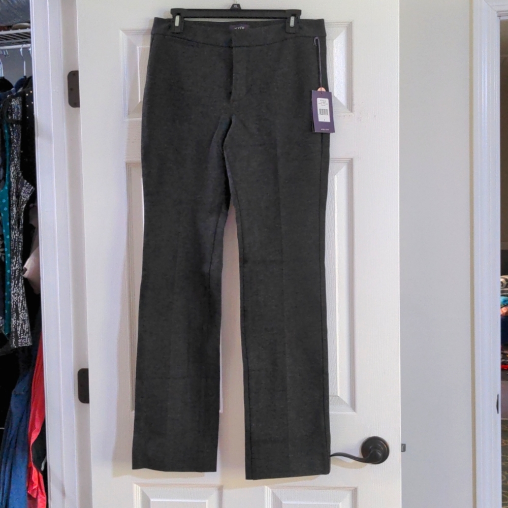NWT NYDJ Ponte Trouser in Charcoal, Size 6
